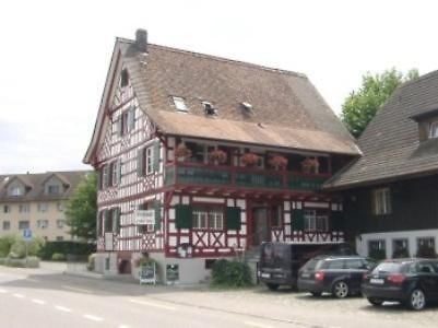 Hotel Restaurant Pizzeria Rotes Haus Münsterlingen Exteriör bild