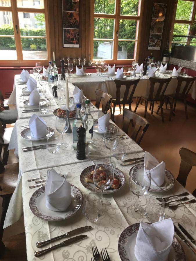 Hotel Restaurant Pizzeria Rotes Haus Münsterlingen Exteriör bild